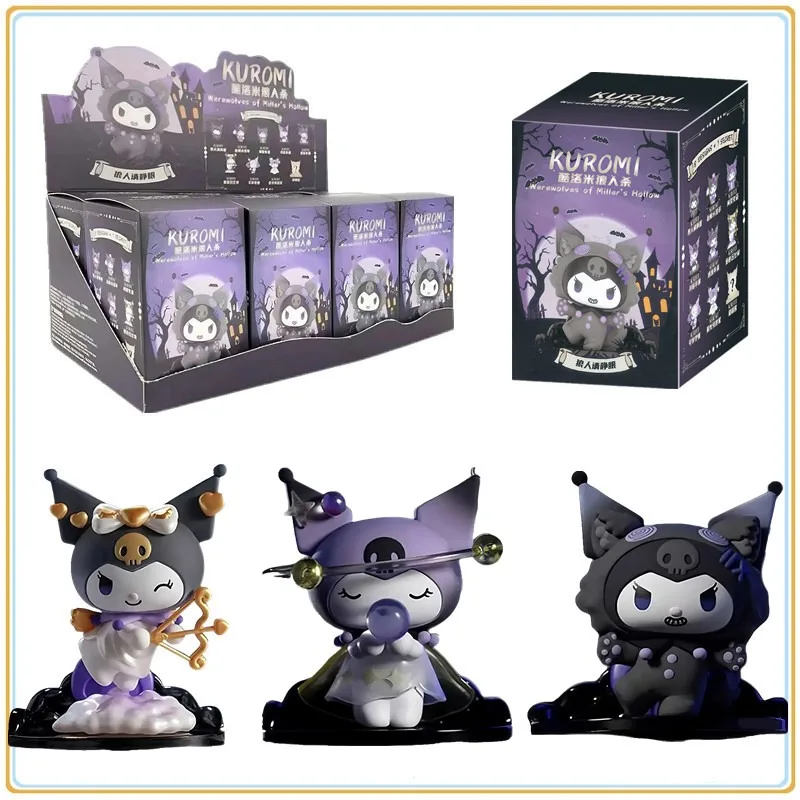 

Popular Anime Sanrio Kuromi Blind Box Wealwolf Kill Series Doll Cartoon Characters Surprise Box Cute Model Collection Toys Gifts