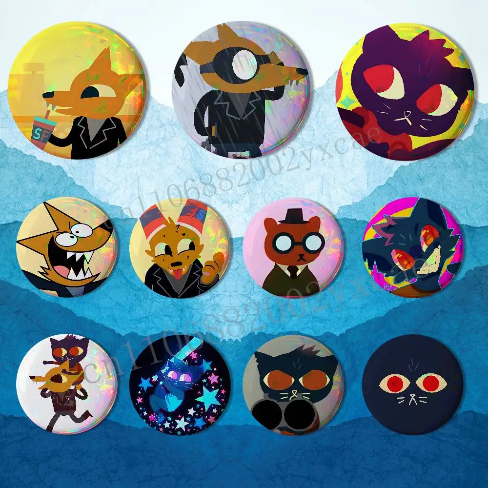 Gregg Lee Mae Borowski NITW Round Exquisite Badge Brooches Creative Pins For Clothes Hat Backpack Gift Accessories
