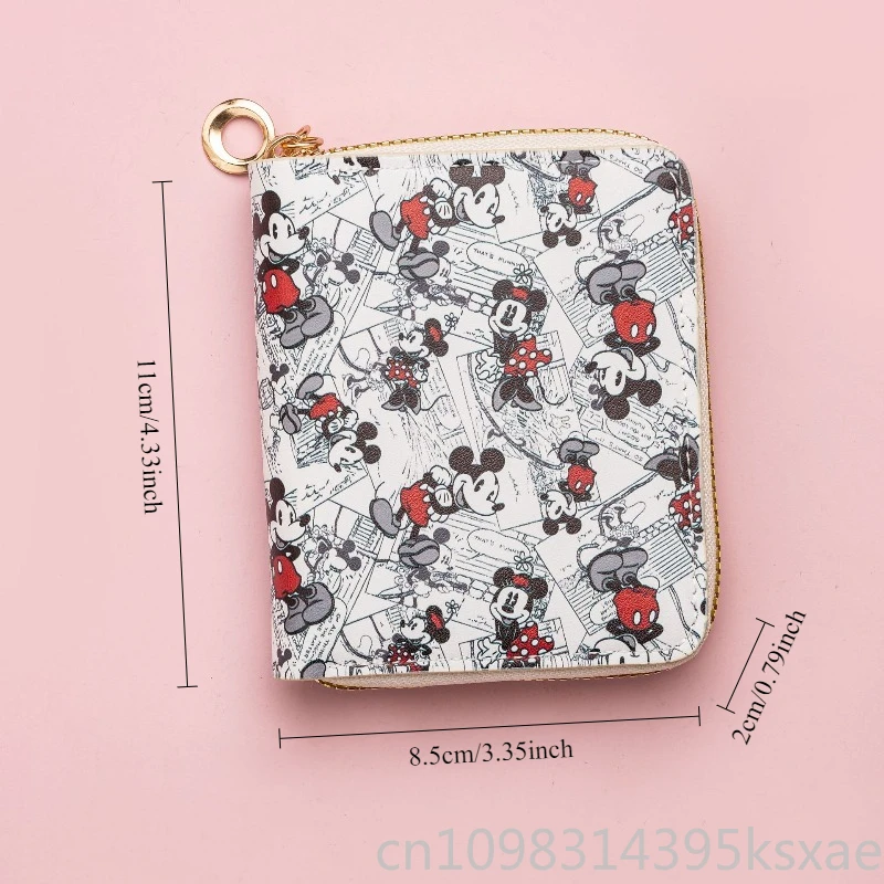 Disney Mickey Mini Wallet for Kids Boys Women Cute Kawaii Waterproof PU Leather Small Coin Purse Gift Idea Daily Use