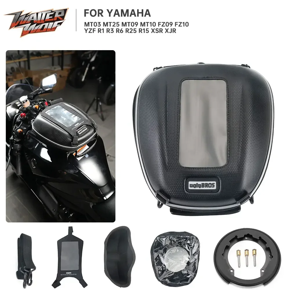 MT-01 MT-10 Luggage Tanklock Tank Bag Storage Bags For Yamaha YZF-R3 YZF-R25 YZF R6 R1 R15 FZ09 FZ10 MT 01 10 15 125 1995-2024