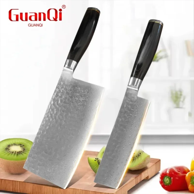 

Универсальный нож из дамасской стали, нож-тесак, бытовой нож шеф-повара, нож для приготовления фруктов, овощей, мяса, профессиональный кухонный нож
