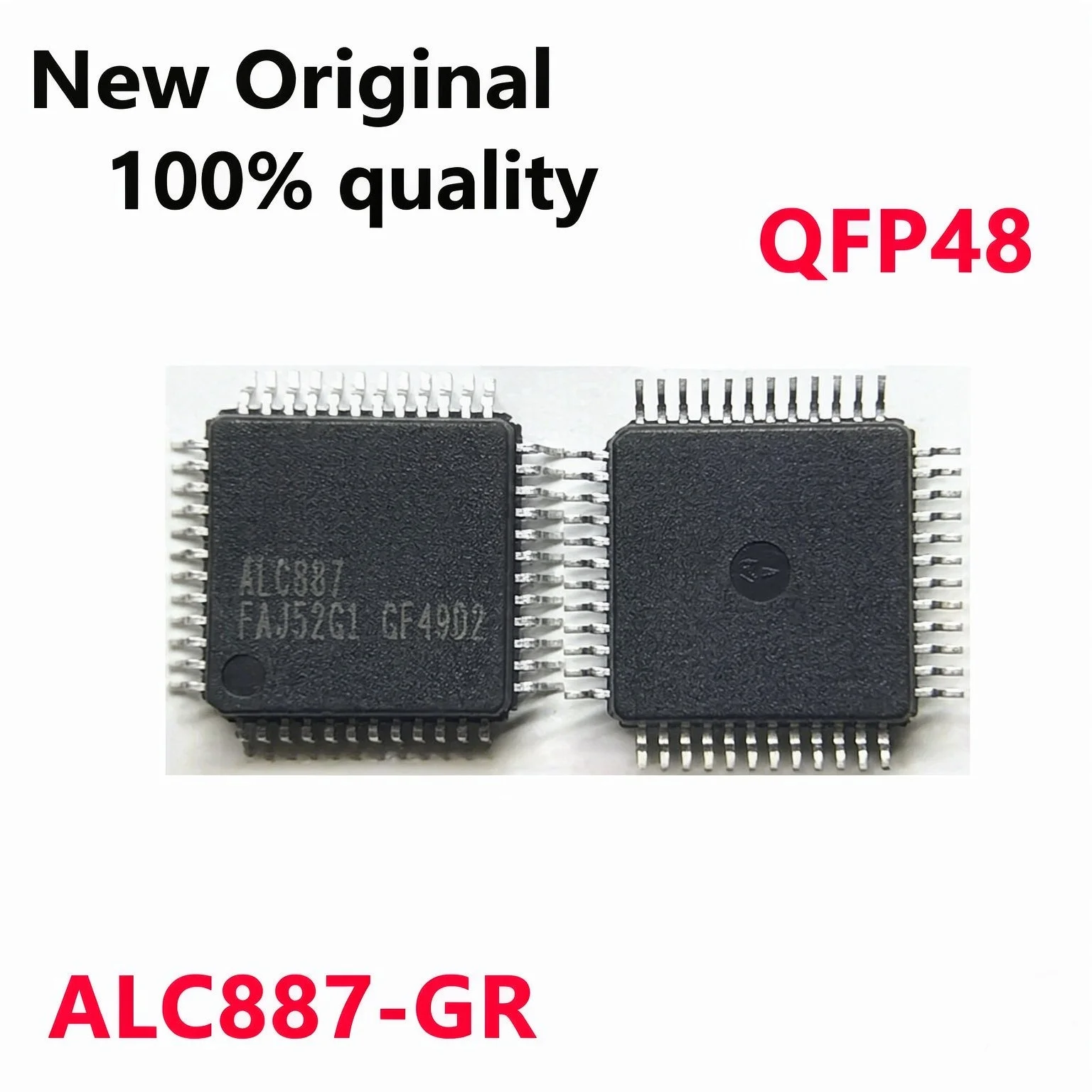 2-10/PCS New Original ALC887-GR ALC887 QFP48 Main control audio controller chip In Stock