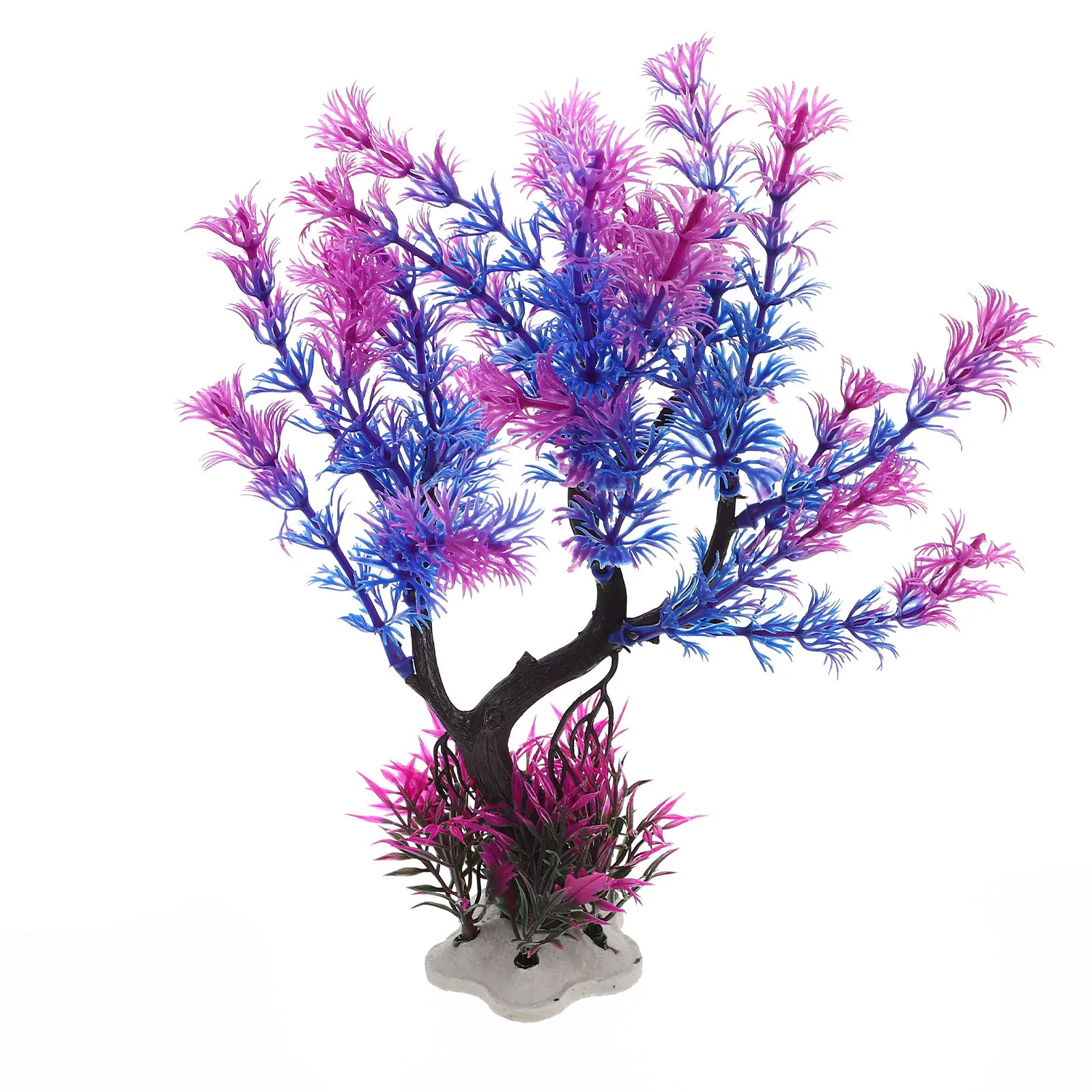 

Aquarium Decoration Tree Realistic Simulation Plant For Fish Tank Plastic Plants Lifelike Aquatic Decor Fake Plants Pets