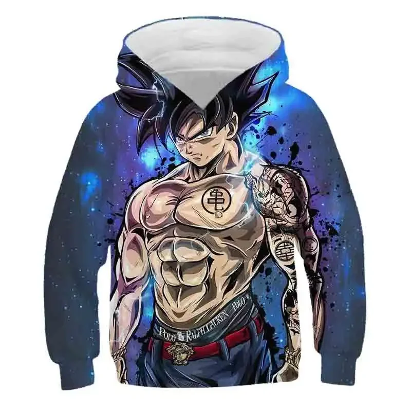 Kinder Dragon Ball Hoodies Mädchen Kleidung Jungen Kinder Hoodie Goku Vegeta Super Saiyan Kleidung