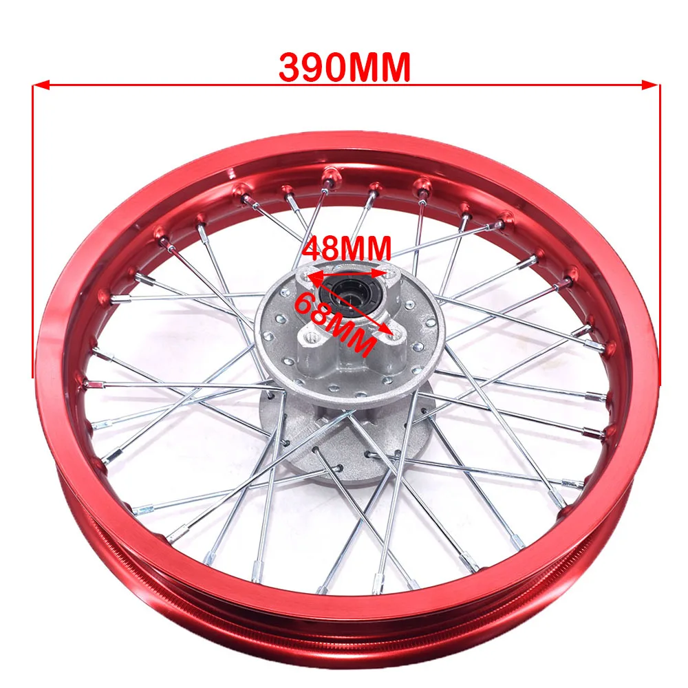 1.85-14 Rear Rims 14inch Aluminum Alloy Wheel Rims 32 Spokes 1.85x14\