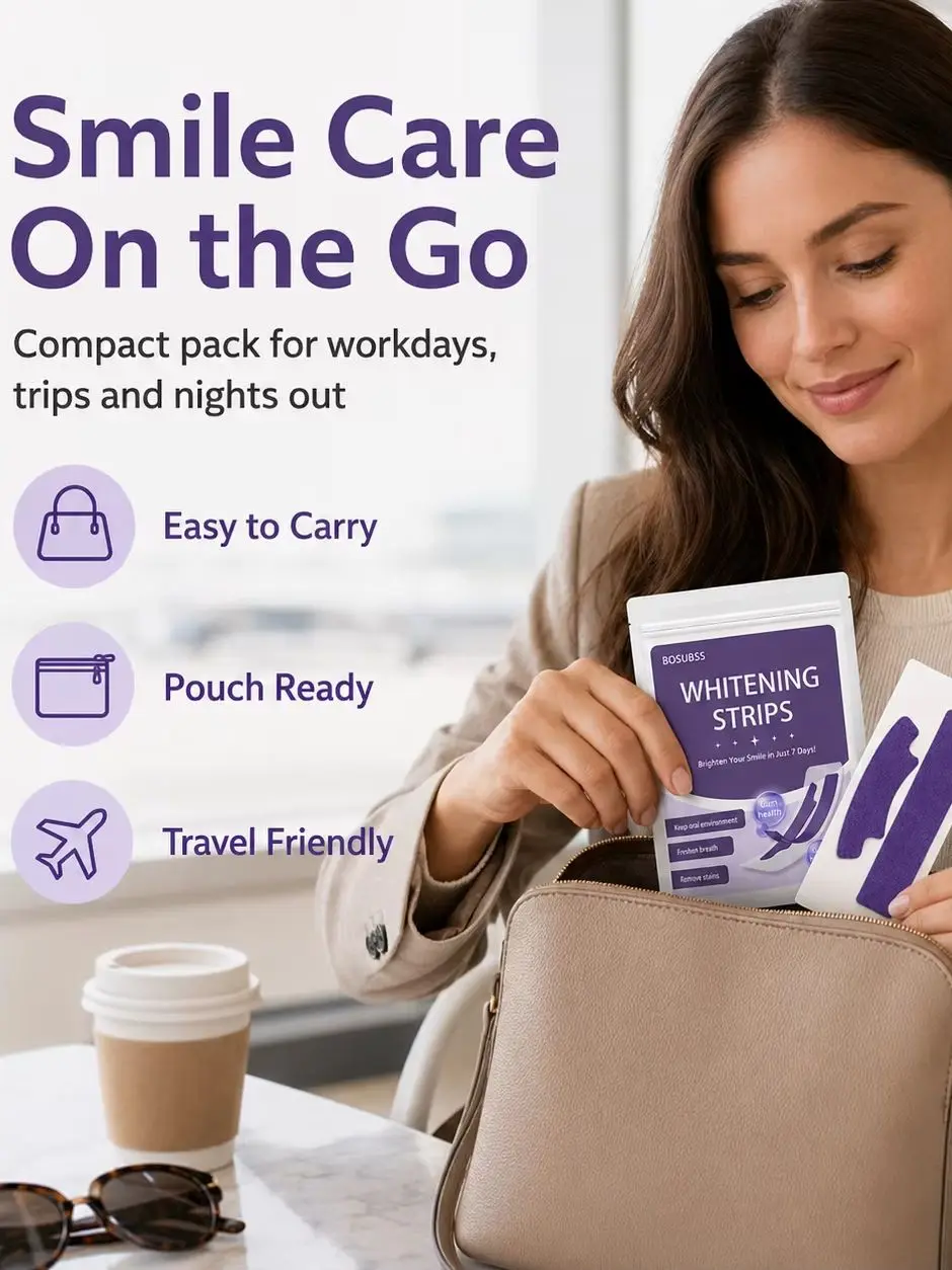 1 Paar Oral Beauty Strips, tägliche Smile-Patches, einfach zu verwendende Smile Care Strips für die Schönheitsroutine zu Hause – Detail 1