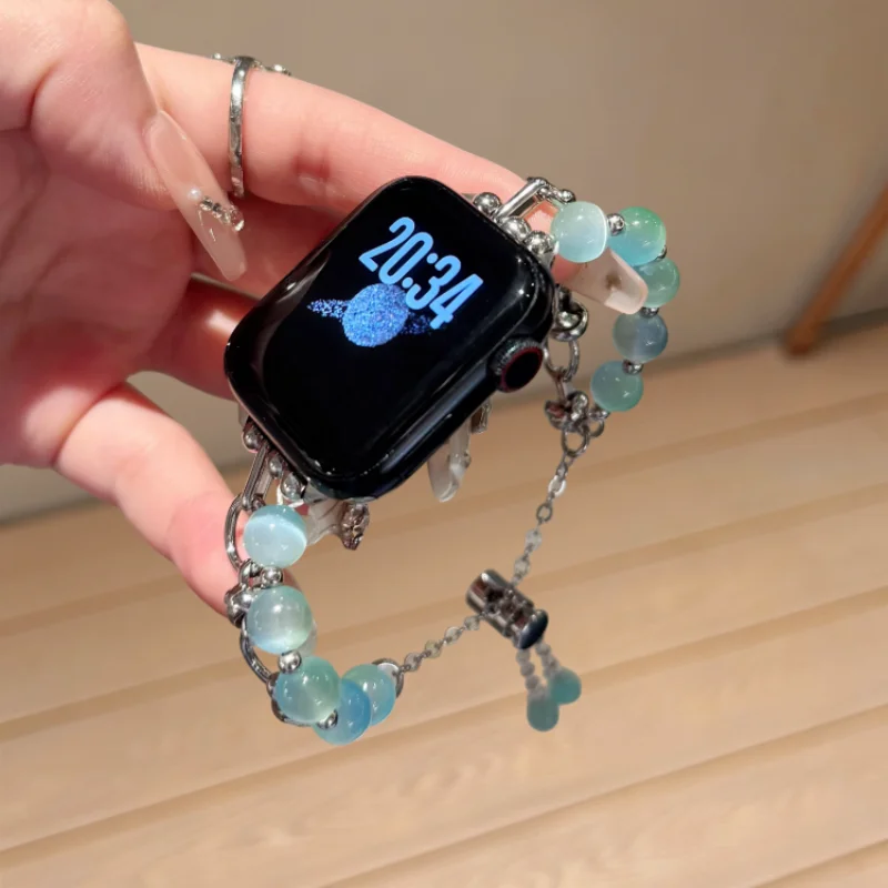 

Retro luxury style watch strap compatible with iWatch watch strap 38mm 40mm 41mm 42mm 44mm 45mm 49mm fashionable handmade watch