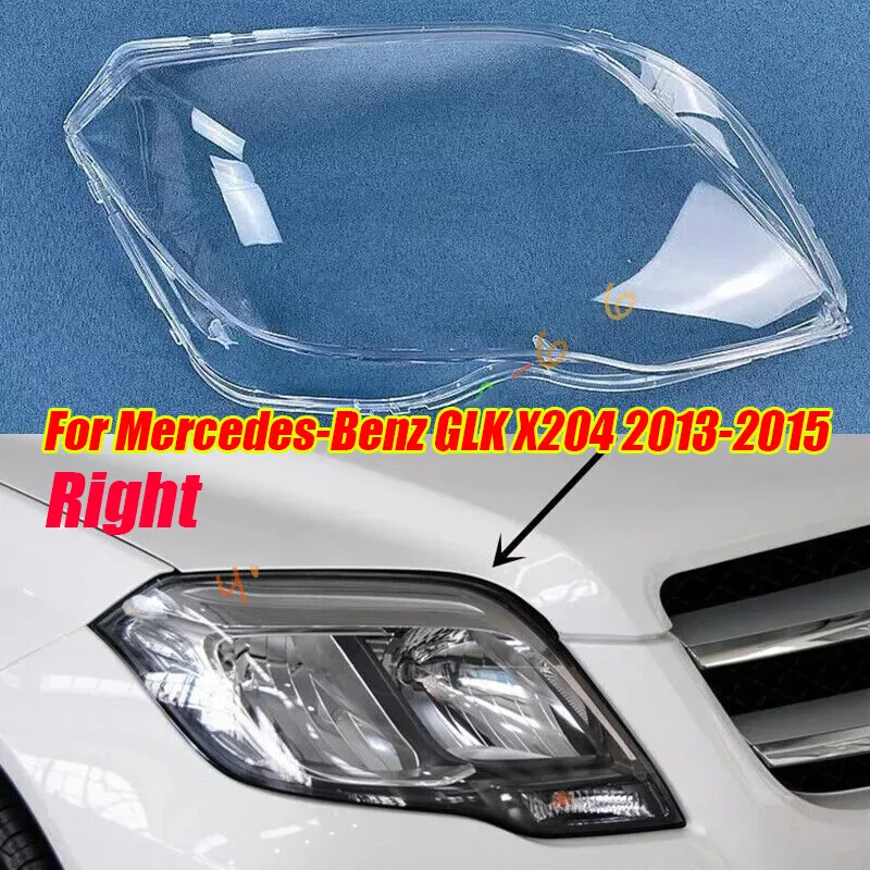 

Для Mercedes-Benz GLK X204 2013-2015 правая боковая фара прозрачная крышка объектива + клей