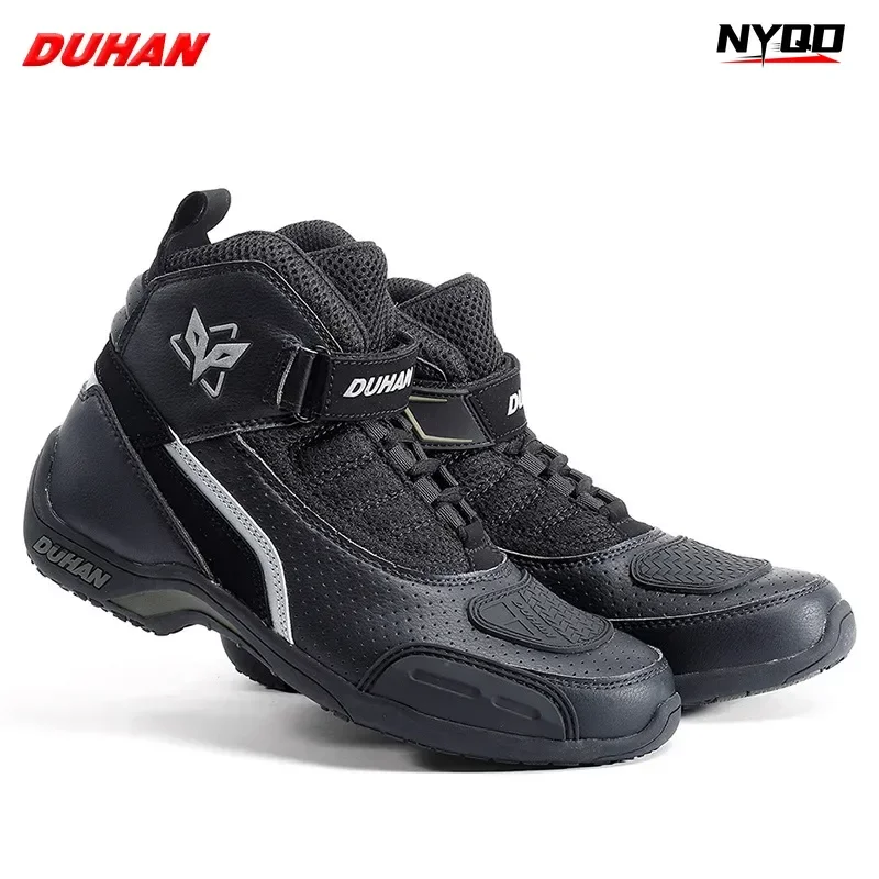 Duhan Motorcycle Riding Shoes Men's Four Seasons Off Road Motocross Boots Racing Equipment Botas Hombre