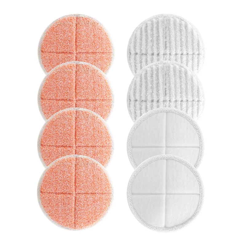 Steam Mop Pads Replacement Set For Bissell Spinwave 2039A 2124: 4 Heavy Scrub Pads, 2 Soft Pads, 2 Scrubby