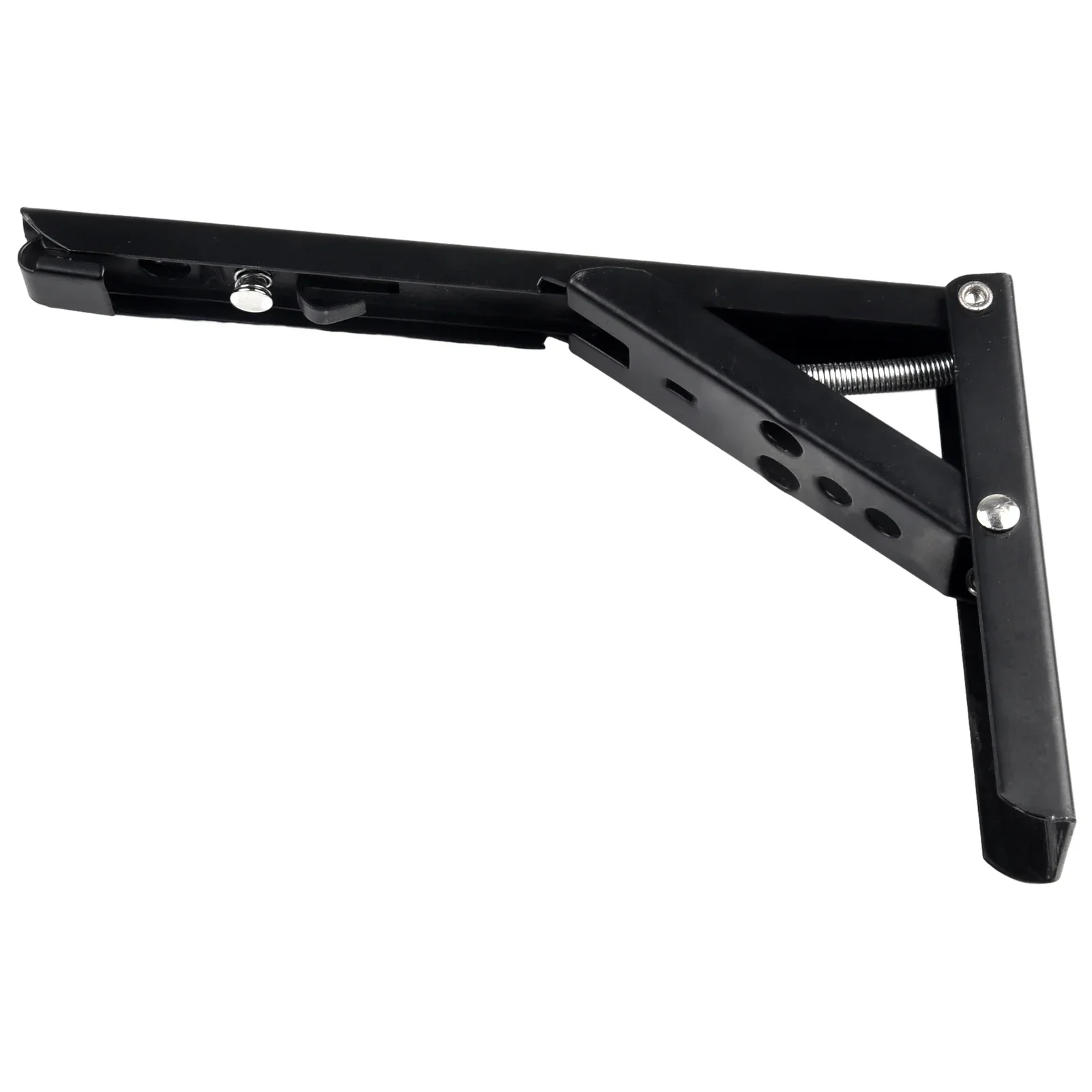 4/8/10/12 Inch Wall Mounted Triangle Folding Angle Bracket Work Bench Table Shelf Bracket Furniture Heavy Support Hardware