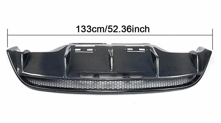 REAL CARBON FIBER REAR BUMPER TRUNK LIP SPOILER DIFFUSER For Audi R8 V8 V10 GT 2010 2011 2012 2013 2014 2015