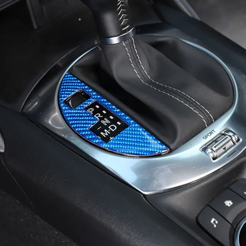 

For Mazda MX-5 Miata Roadster 2016-24 Soft Carbon Fiber Car Central Control Gear Indicator Box Sticker Car Interior Accessories