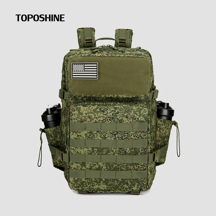 حقائب ظهر مموهة تكتيكية روسيا من توبوشين، تصميم متين للمغامرات الخارجية، نظام مولي عسكري، حقائب تخييم