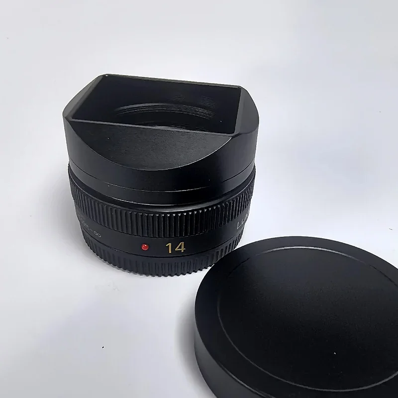 メタルスクエアレンズフードには、Panasonic Lumix G 14mm F2.5非球面