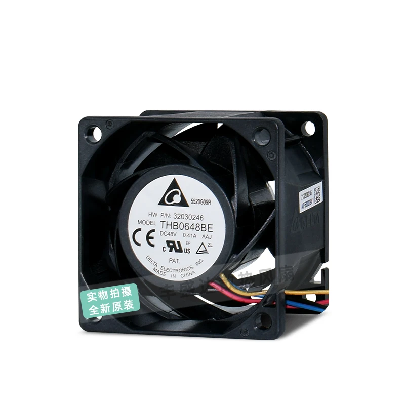 

Delta Electronics THB0648BE AAJ DC 48 В 0,41 А 60x60x38 мм 4-проводной охлаждающий вентилятор для сервера