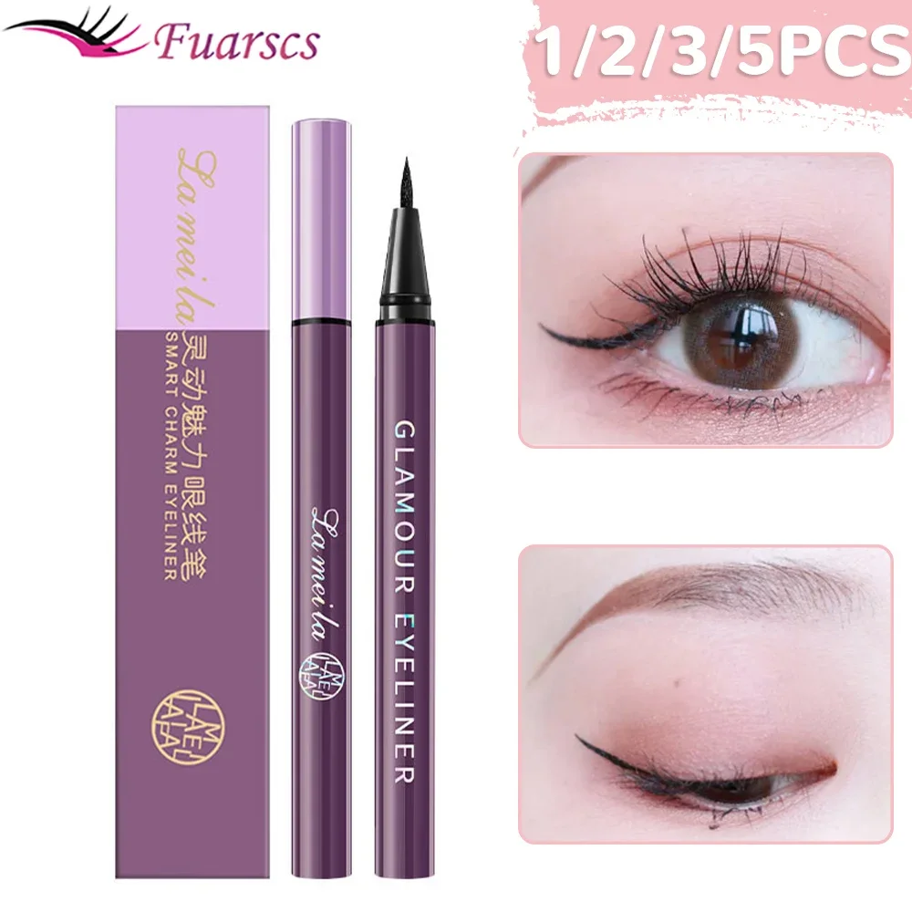 

Black Liquid Eyeliner Waterproof Long Lasting Eye Liner Pencil Quick Drying Not Bloom Natural Eyeliner Liquid Pen Cosmetic Tools