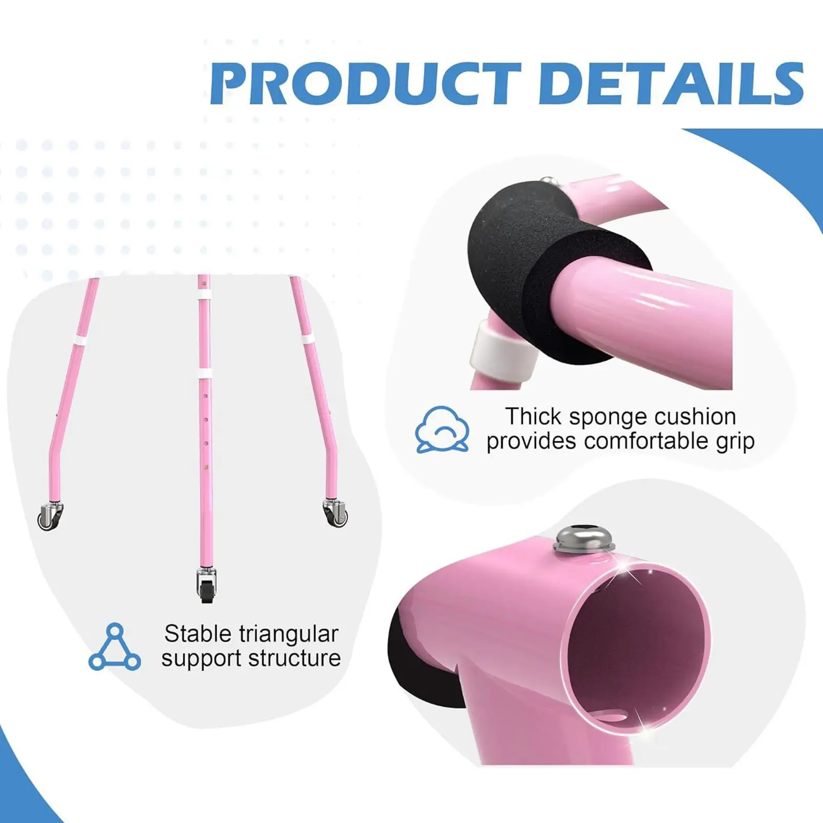 

Skate Aid for Kids Skating Adjustable Height Supplies Sport Gear with 2 inch