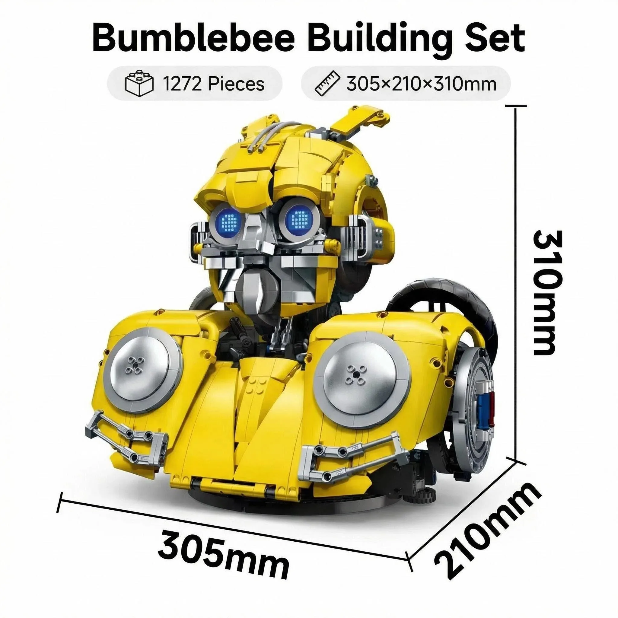 Classic Car Robot Building Blocks Set Terminator Robot Half Body Assembly Building Blocks Model Boys Diy Toys Gift