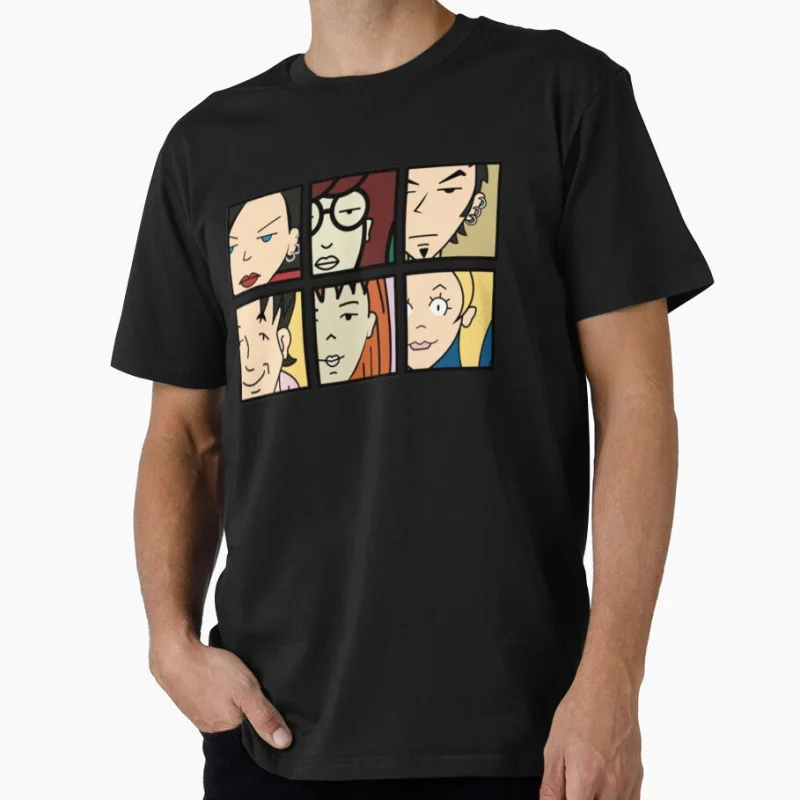 

Daria's Gang 90s Nostalgia cartoon Retro Sick sad world tv shows Gift t shirt for man Large size Tops 100% cotton print Clothes