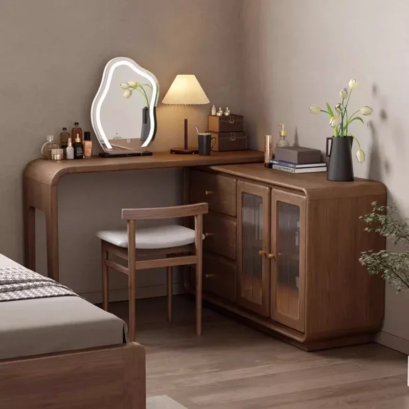 

Комоды Современный скандинавский комод Ящик из цельного дерева Шкафчик для хранения туалетного столика Туалетный столик Туалетные принадлежности Стол для макияжа