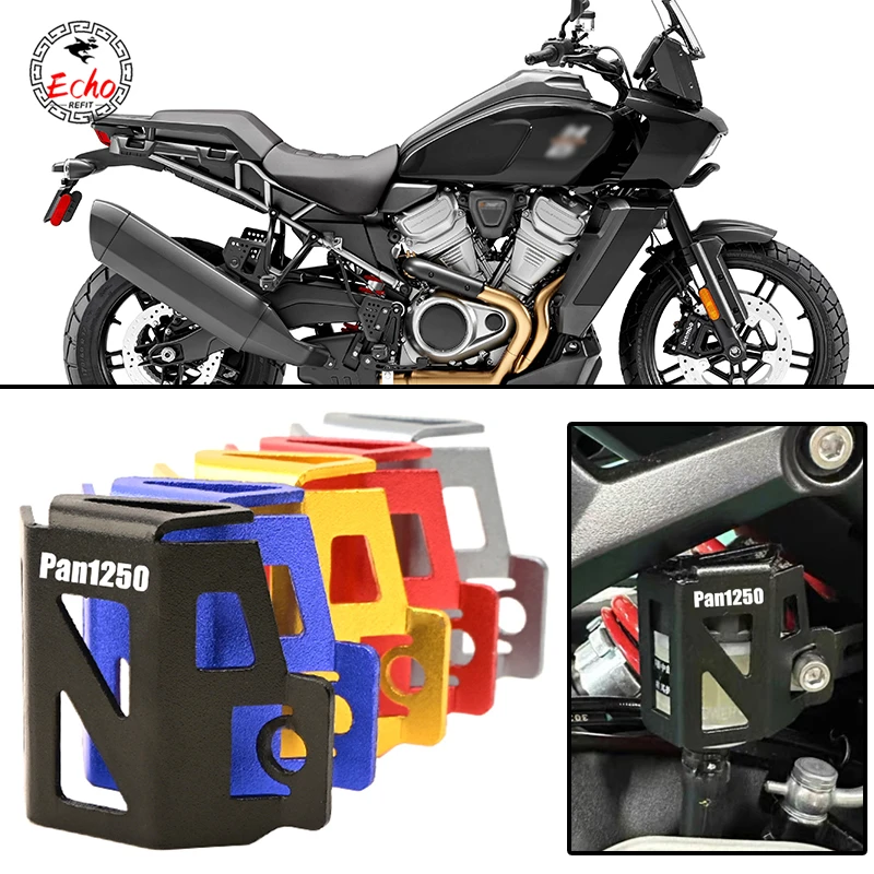 Dla Harley Pan America ADV 1250 PA1250 PANAMERICA akcesoria motocyklowe CNC tylna osłona zbiornika płynu hamulcowego obudowa ochronna