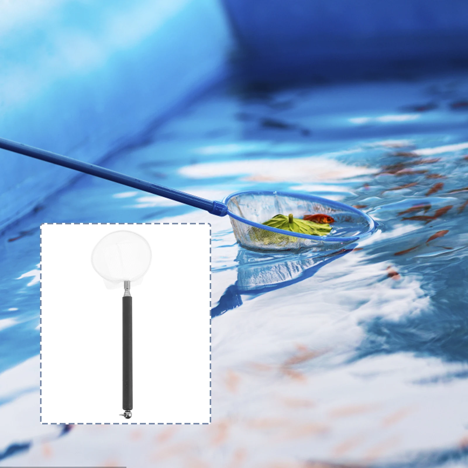 

Fish Net Retractable Fishing Telescopic Shrimp Three-dimensional Collapsible Black