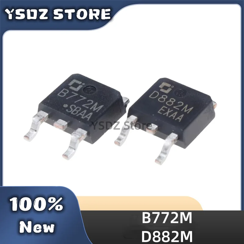 20~50PCS/LOT B772M D882M TO-252-2 SMD Transistor 100% New & Original in stock Fast Shipping