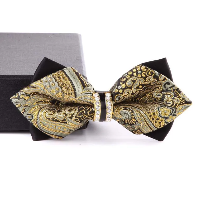 Mens Bowknot Butterfly Shiny Bowtie Bow Tie school Novelty Christmas Clip-on Fancy Wedding Fashion MJ129