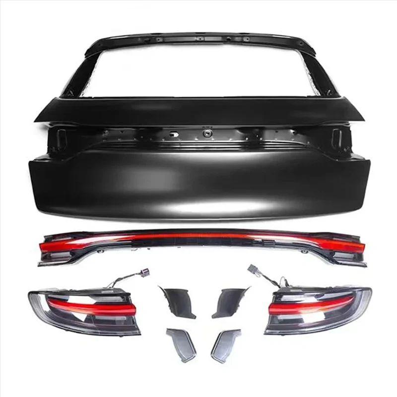 For Porsche Macan 2014-2017 LED Through Taillights Assembly Mid Tail Rear Turn Brake DRL Light Car Accessory Modified Old to New