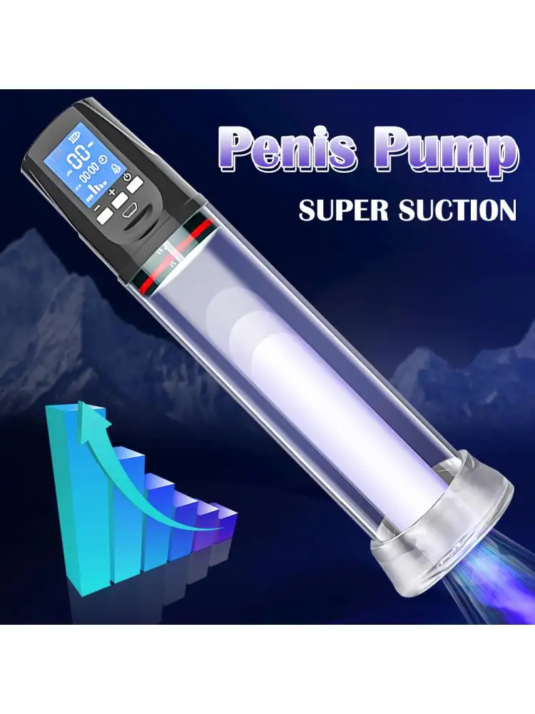 

Penis Pump Vacuum Sex Toys for Male Electric Penis Pump Vacuum Masturbation Penis Extender Vacuum Pump Enlargement