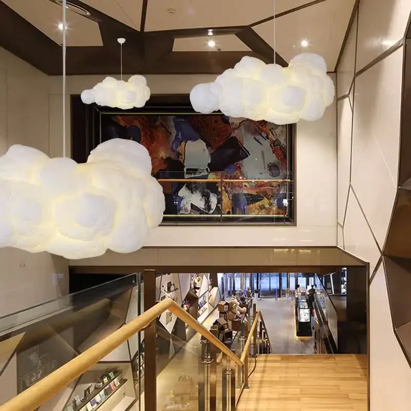 Nordic hanglamp drijvende wolk hangende kroonluchter voor woonkamer eetkamer kinderkamer restaurant keukeneiland verlichtingsarmatuur