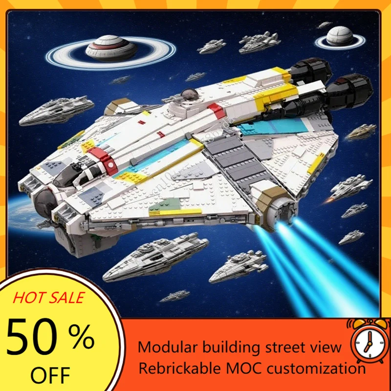 

4712 шт. MOC Space Ghost VCX-100 Ultimate игровой набор DIY Модель истребителя Рождественская головоломка Детская игрушка для подарка на день рождения и Рождество
