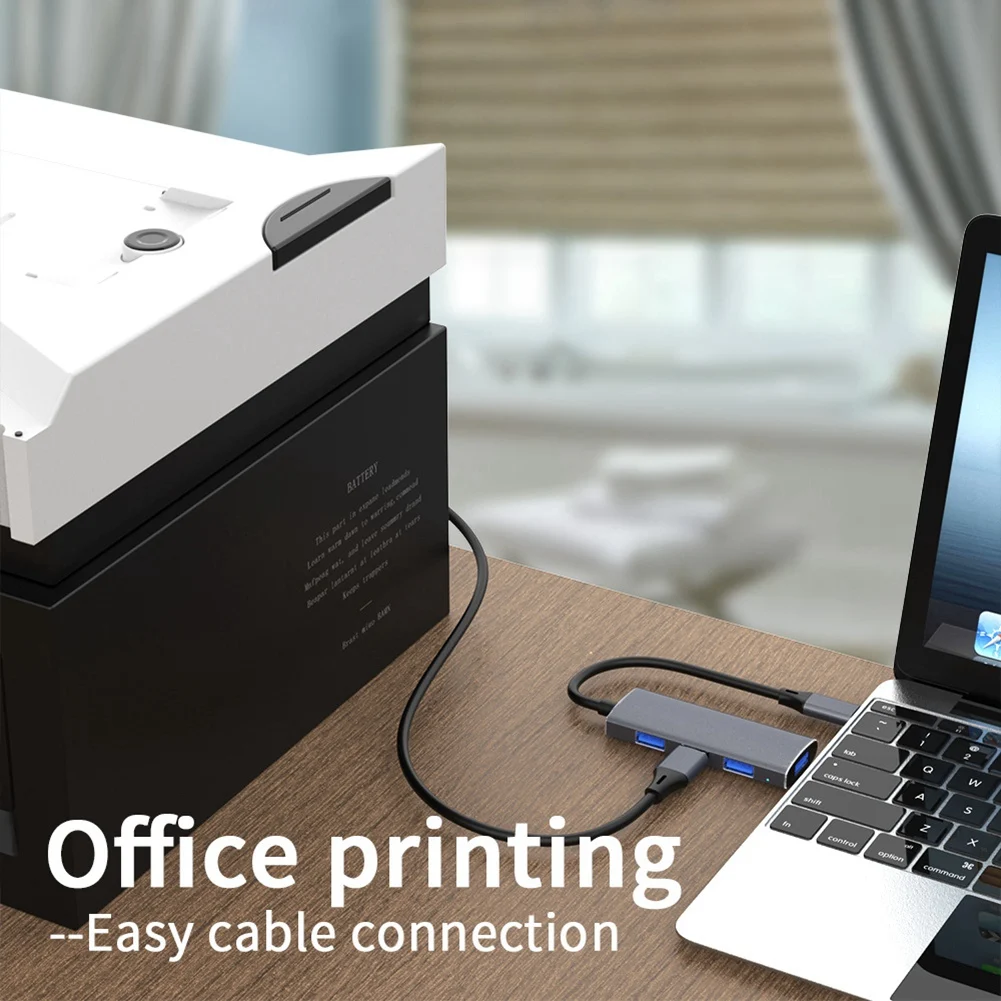 4-In-1 휴대용 USB 3.0+3X USB 2.0 도킹 스테이션 허브 분배기 멀티포트 어댑터