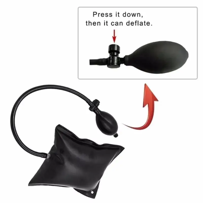 Pompă de Aer Inflatabilă pentru Calibrare și Aliniere Uși/Ferestre - usage example