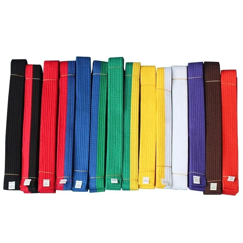 

160cm-320cm Mutlicolors Taekwondo Belts Kids Adults Karate Belt Ribbon Waistband Martial Arts Judo Black Brown Purple Orange