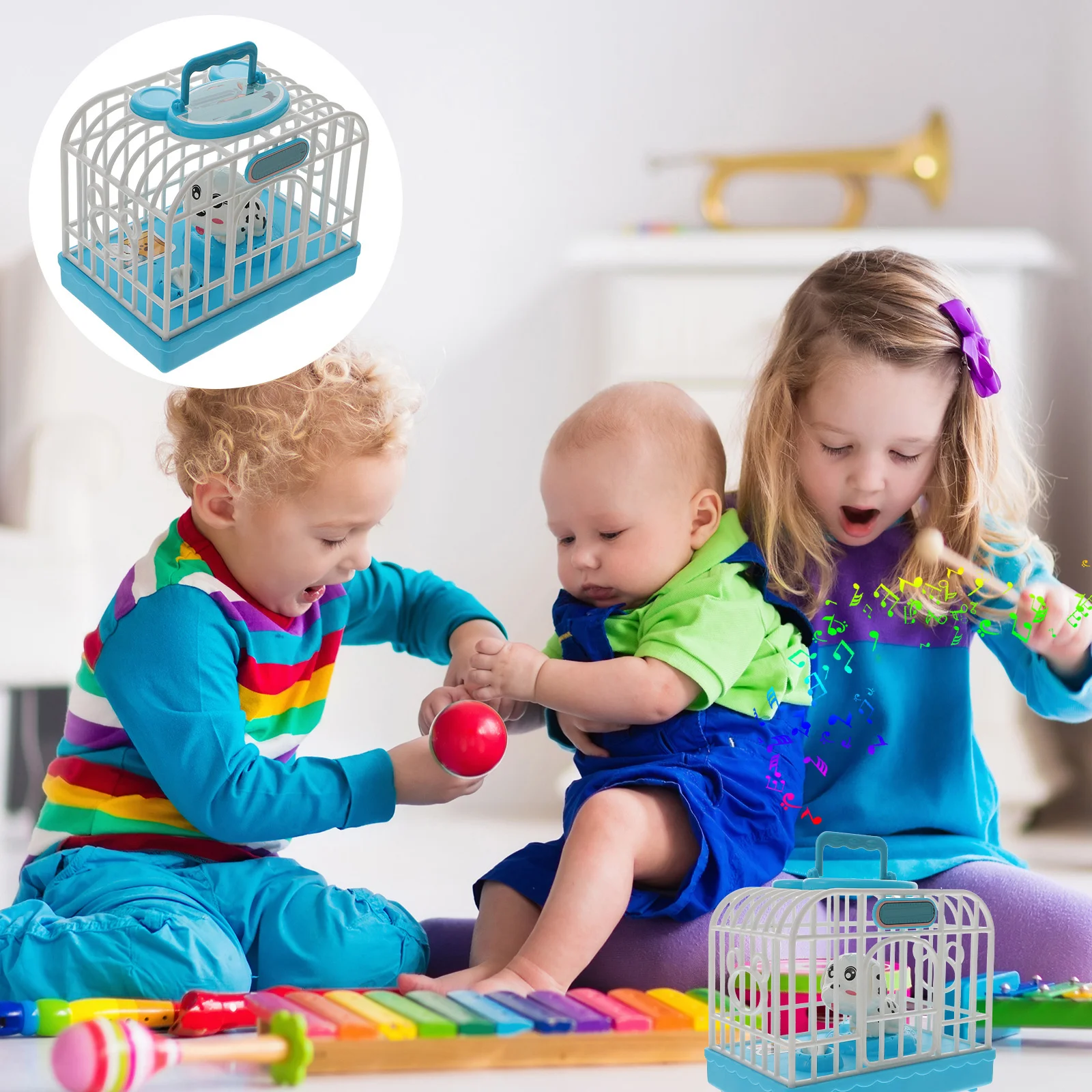 電気音制御犬ペットケージ音声起動音楽玩具子供の早期教育インタラクティブ電子玩具