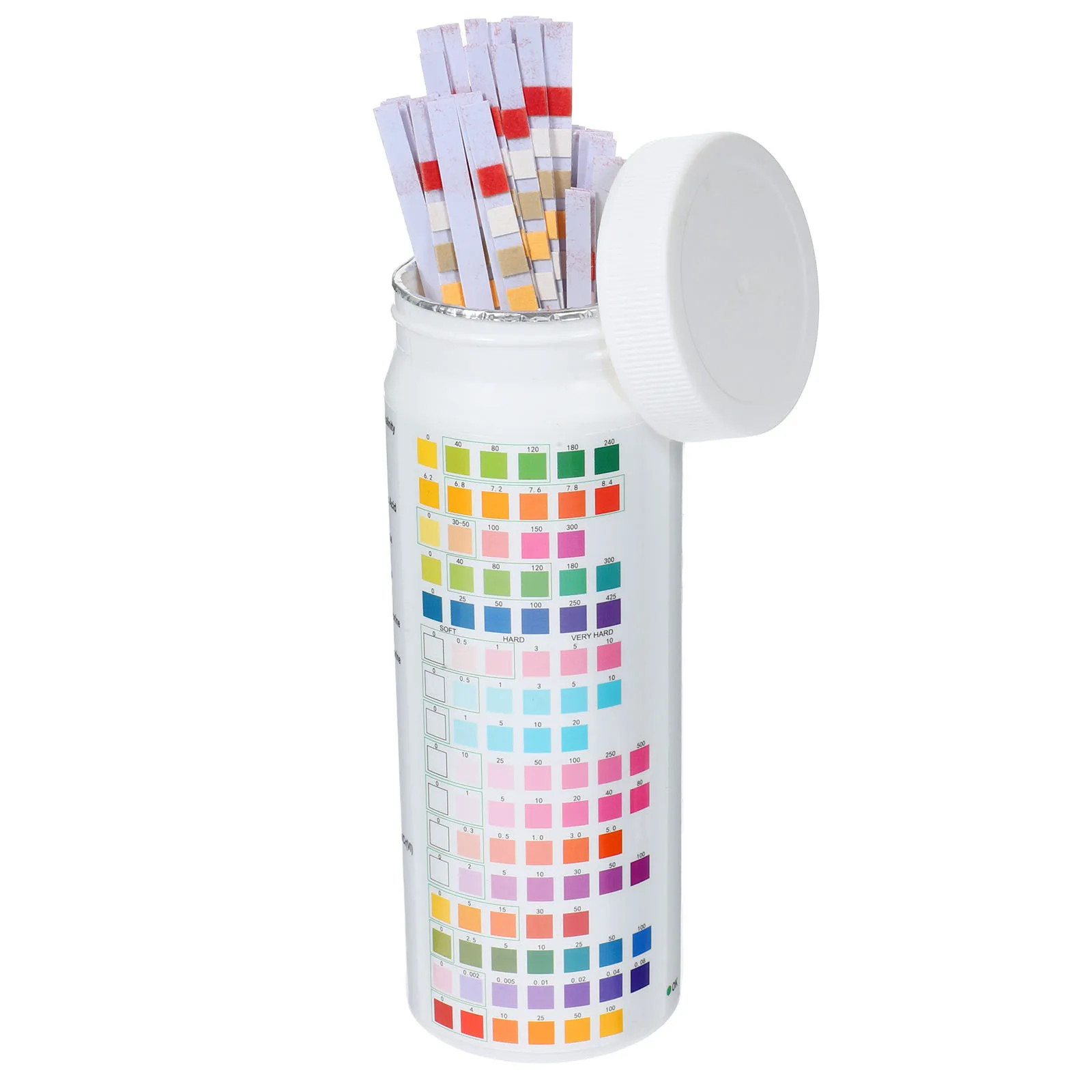 

100Pcs 16-in-1 Drinking Water Test Strips Portable Lightweight for Home Office Store Water Quality Testing Strips