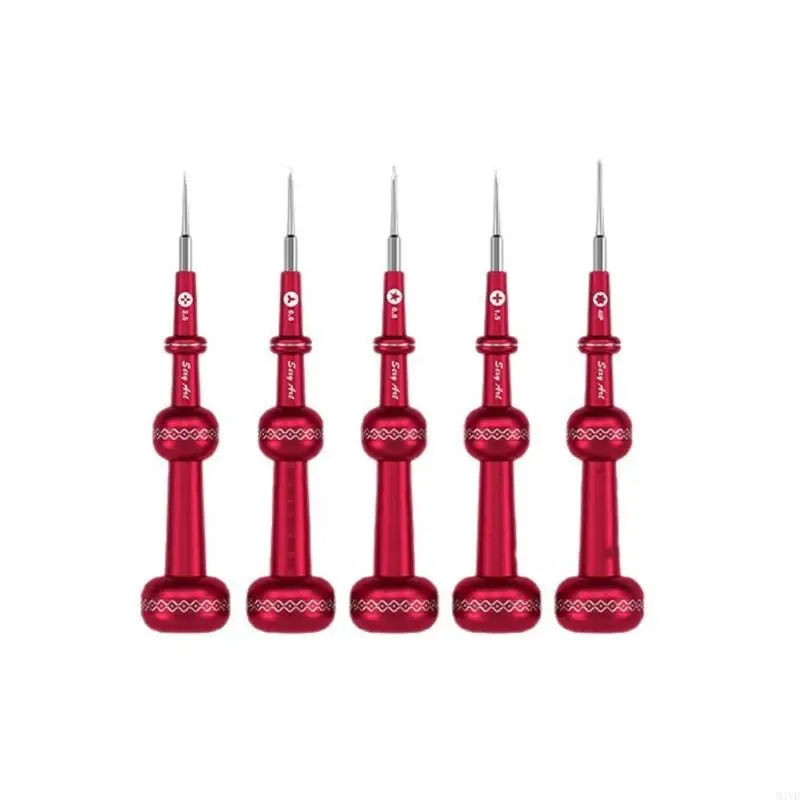 Manual Screwdriver Set with Different Screwhead Shapes for Routine Tightening, Screw Removal, Household Repairs, and Craft M4YD