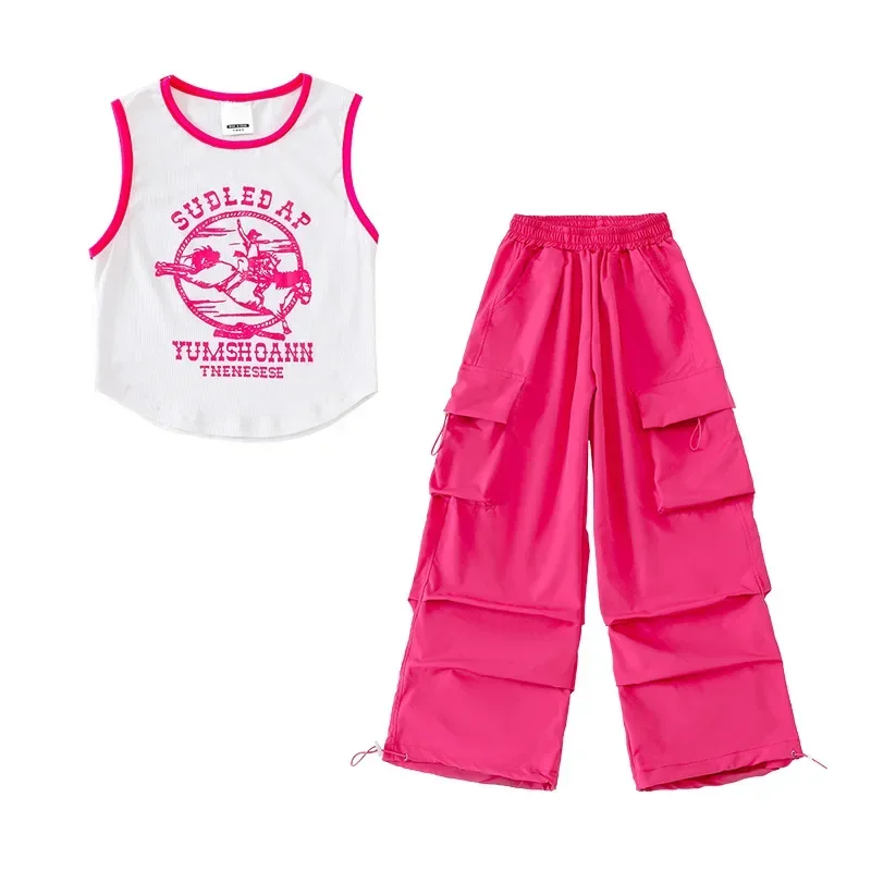 Mädchen Streetwear Jazz Kleidung Ballsaal Dancewear Bühne Rave Kleidung Kind Jazz Dance Kostüm Kleidung Street Dance Kleidung
