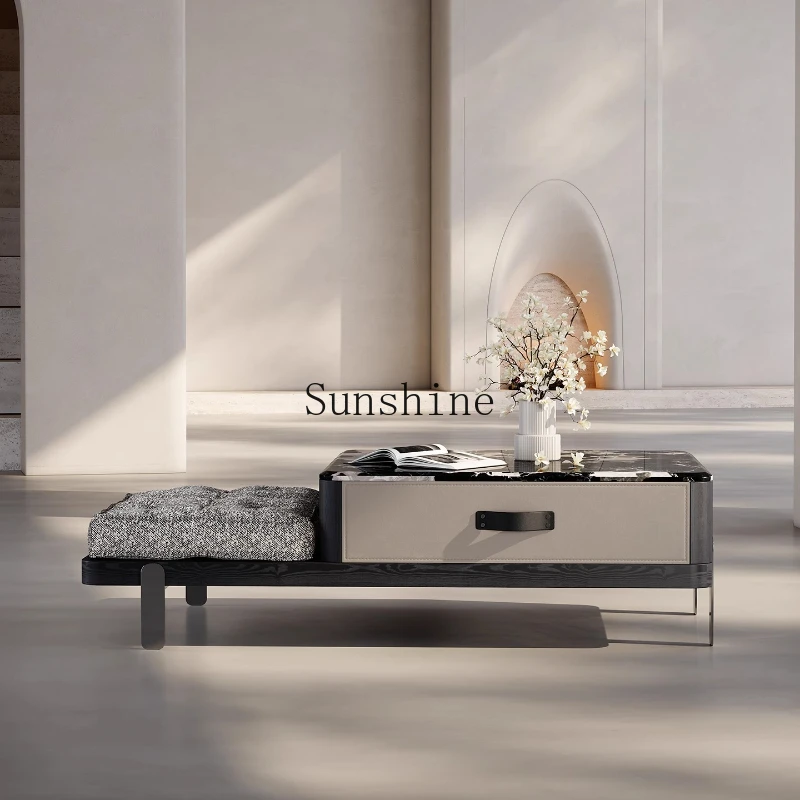 

Italian small apartment living room household modern minimalist creative bread coffee table