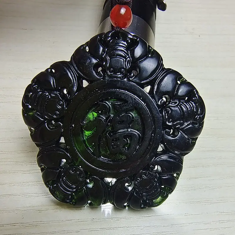 

Натуральная медицина, кулон из камня короля, чернила, нефритовое ожерелье, мужские и женские классические аксессуары-подвески