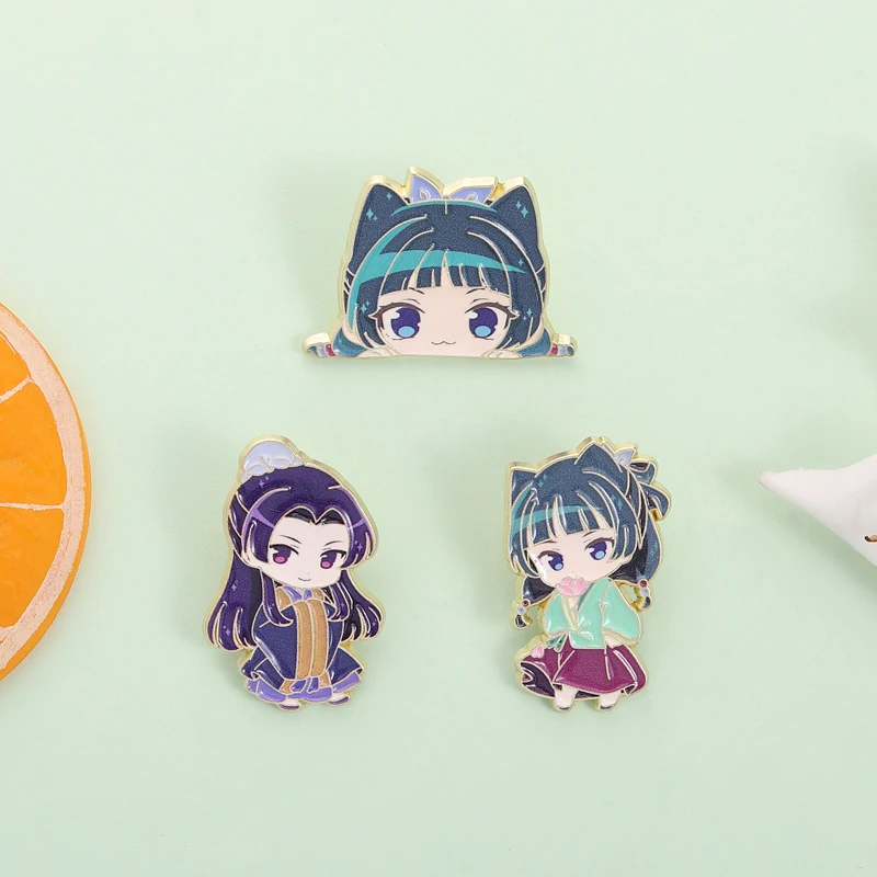 Maomao Light Novel Brosche Emaille-Pins – Süße japanische Anime-Cartoon-Charakter-Broschen, Anstecknadeln, Schmuckgeschenk für Fans und Freunde – Detail 15