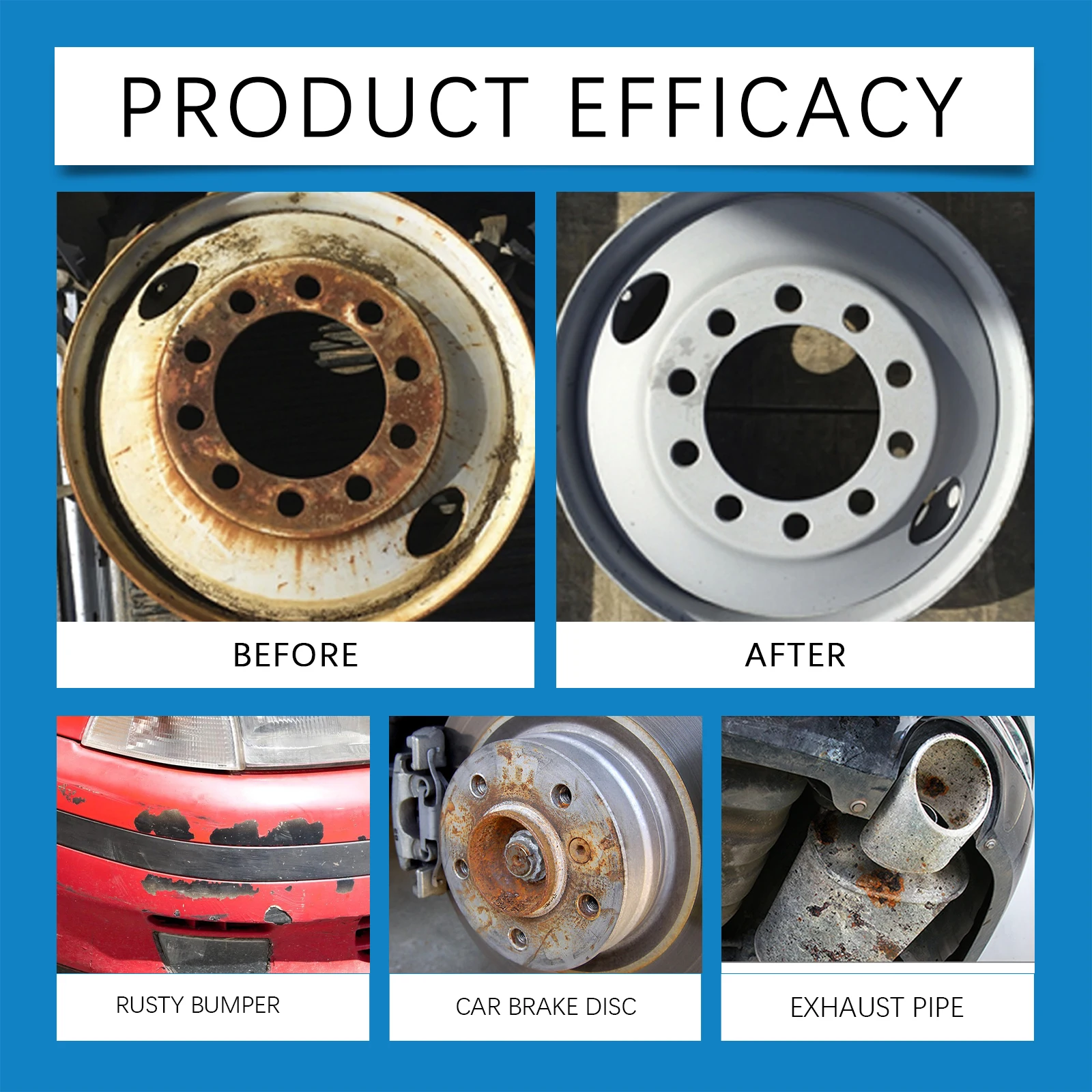 30/100ML Metal Rust Remover Multifunctional Automotive Wheel Polishing And Refurbishing Agent Faucet Stainless Steel RustRemover