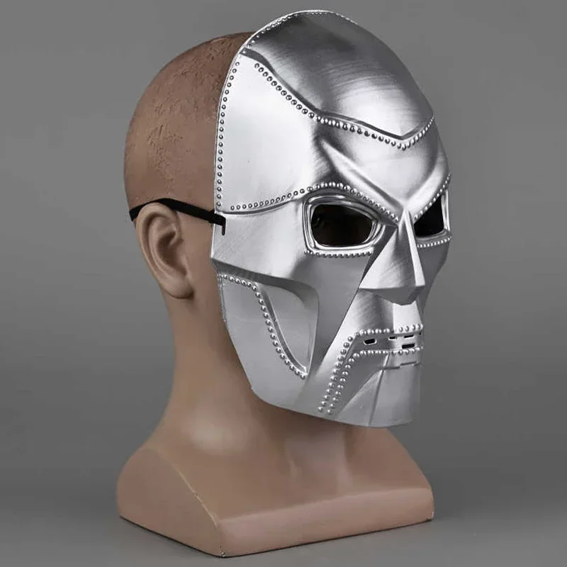 Movie Doctor Doom Cosplay Mask adulto Unisex casco di plastica HalloweenFull Face copricapo accessori per costumi Prop