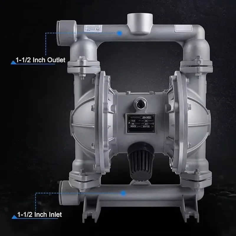1-1/2 Inch Inlet/outlet Pneumatic Chemical Waste Oil Transfer Pump QBK-40 Aluminum Alloy