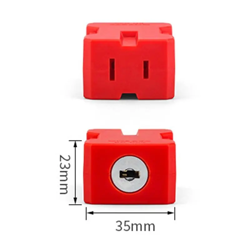 AEE2-American Electrical Cord Plug Lockout Tagout Locks Device For Shutdown Compatible With 2 & 3 Pin Plugs