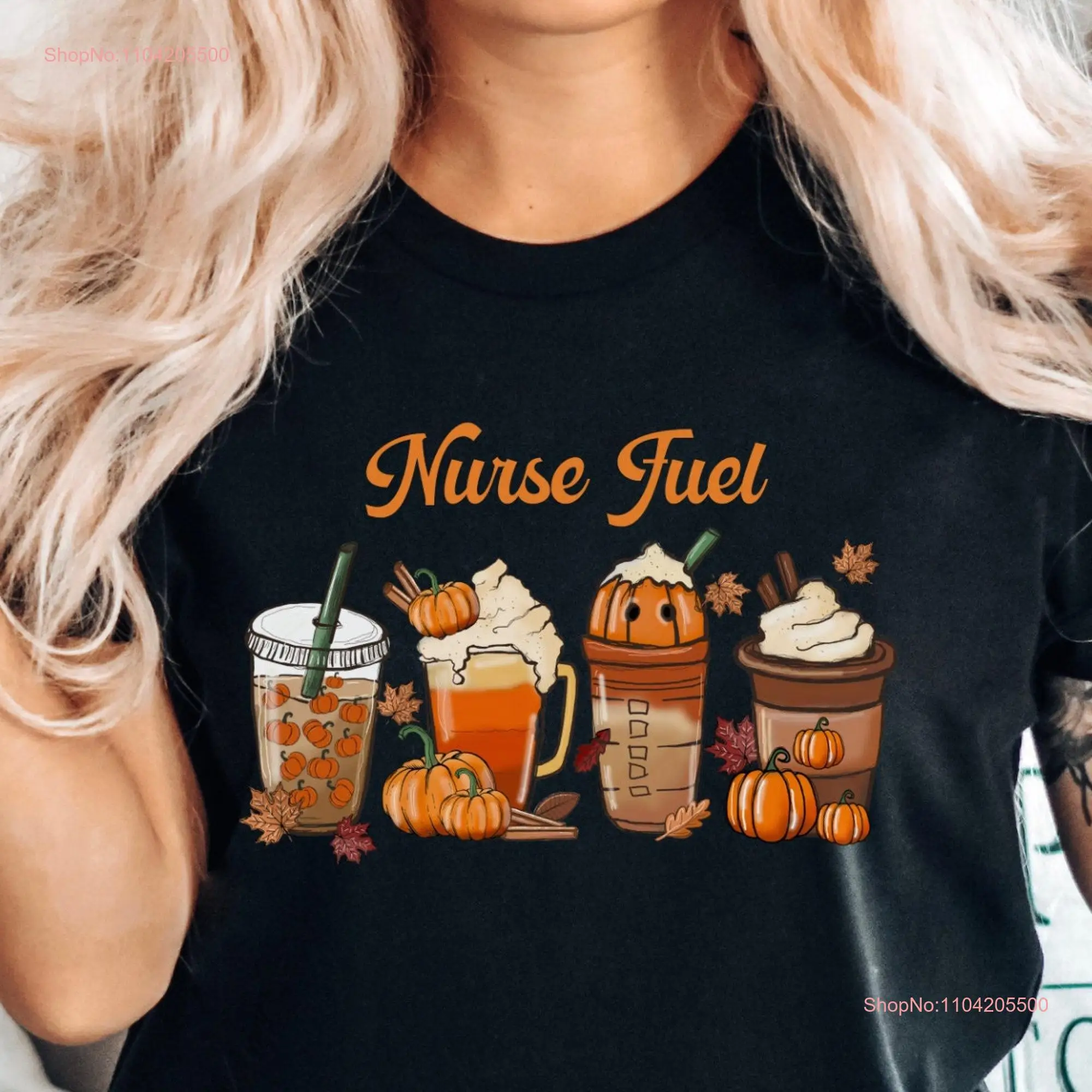 Nurse Fuel T Shirt Fall Coffee Nursing RN Funny long or short sleeves