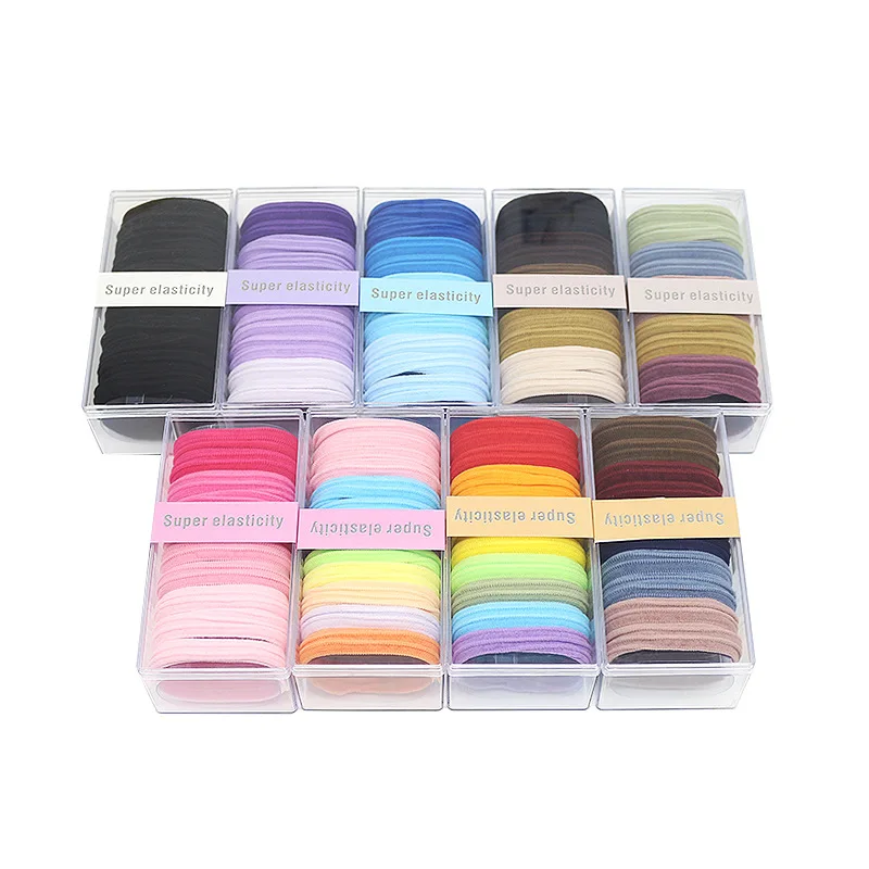 أربطة شعر ممتازة مكونة من 10 قطع من ربطات الشعر الجاكار عالية المرونة بدون كسر وحامل ذيل حصان ومصمم الصالونات