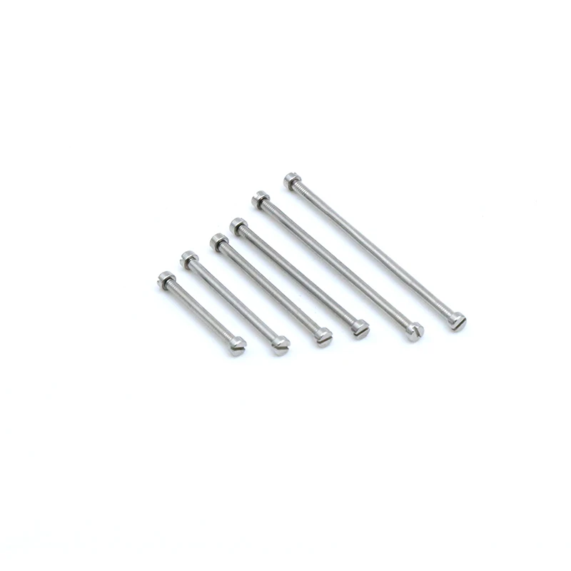 Watch Tungsten Steel Ceramic Steel Strap Screw Shaft Raw Lug Rod 1.2mm Straight Screw Watch Bolt Connecting Shaft Fittings